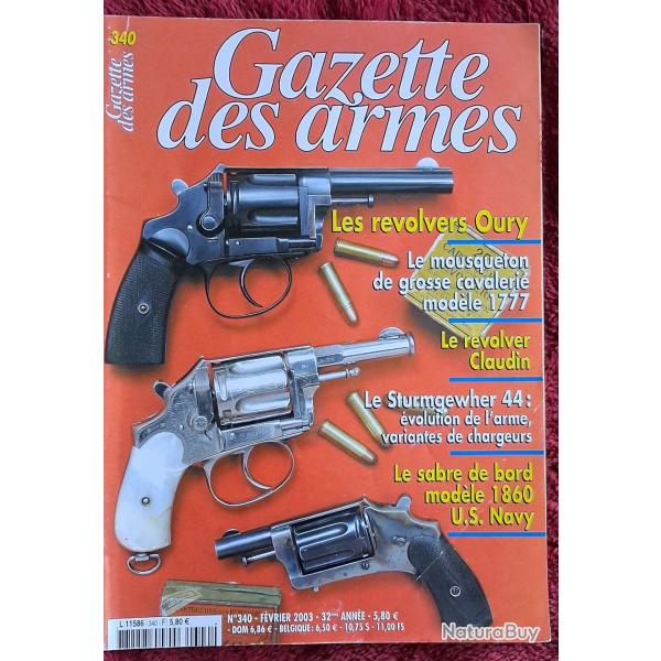Vends magazine gazette des armes N340