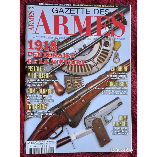 Vends revue gazette des armes N 515