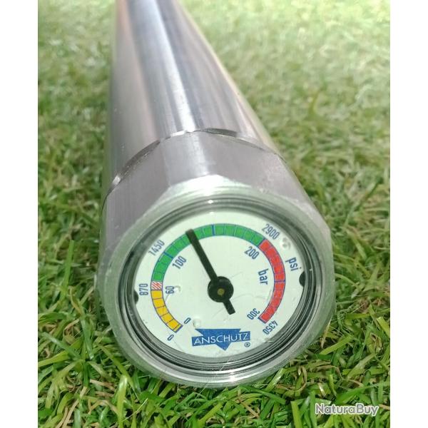 CARTOUCHE LONGUE ARGENT d'air comprim ANSCHTZ en ACIER.