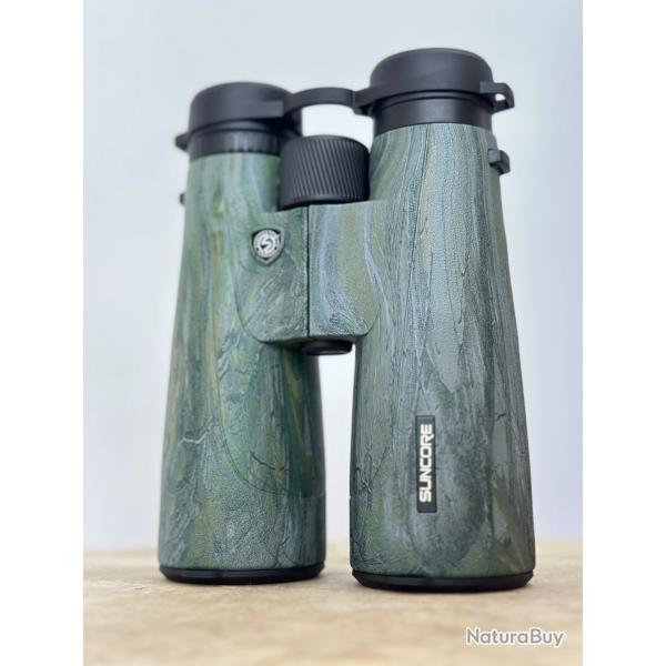 Jumelles 10x50 HD Compactes Haute Puissance pour Chasse Oiseaux Voyages Matchs et Etoiles Camouflage