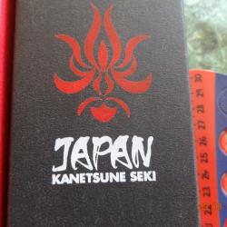 1 COUTEAU DROIT GRAND KANETSUNE SEKI JAPONAIS JAPON MILITAIRE CUISINE CHASSE RANDONNEE SURVIE SIGNEE