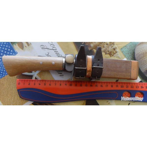 2 COUTEAU DROIT PETIT KANETSUNE SEKI JAPONAIS JAPON MILITAIRE CUISINE CHASSE RANDONNEE SURVIE SIGNEE