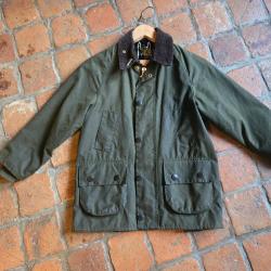 Barbour veste cirée Bédale enfants 10 ans vert