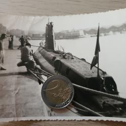 Photo sous marin à  quai 1967. Marine