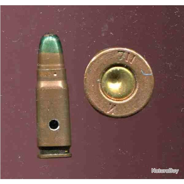 7.62 Tokarev - RARE traante pointe verte tui acier cuivr - URSS - Priode Guerre Froide