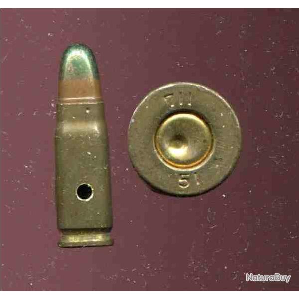 7.62 Tokarev - RARE traante pointe verte - tui laiton - URSS - Priode Guerre Froide