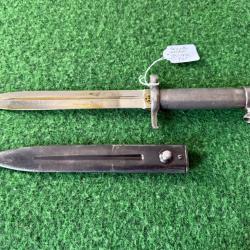 BAIONNETTE  SUÉDOISE  MODÈLE 1896  MATRICULÉE  19 ÈME