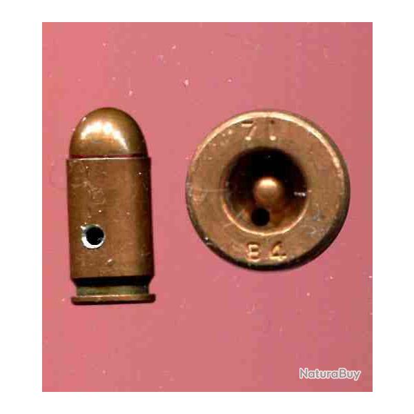 9 x 18 Makarov - inerte de manipulation production Chine Populaire usine N71  - marquage : 71 84