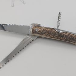 Mongin couteau chasseur 3 pièces 12cm cerf style hemingway