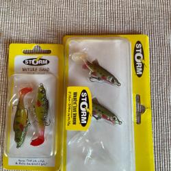 Lot de 4 leurres souples Storm