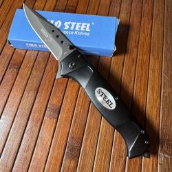 COUTEAU PLIANT BÖKER PLUS STEEL OUVERTURE ASSISTÉE ET BRISE VITRE