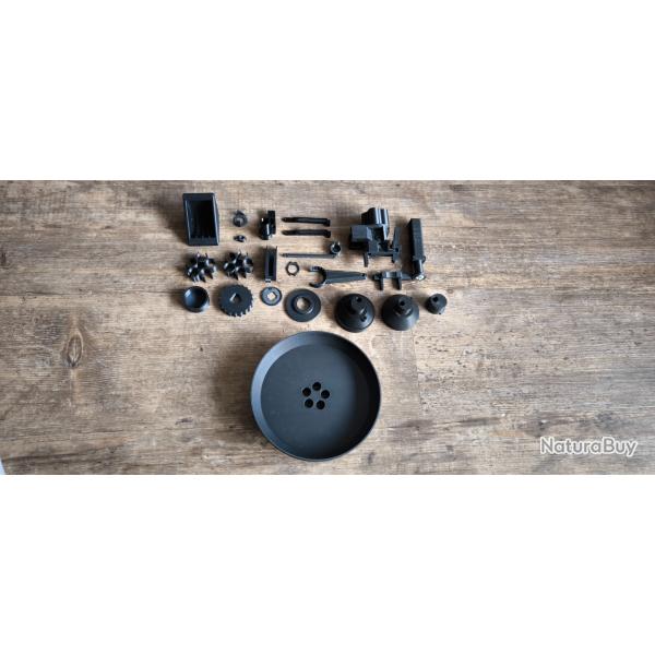 Kit ultime d'amlioration pour Lee Pro 4000 & Lee Auto Breech Lock Pro - Impression 3D (noir) 5 tube