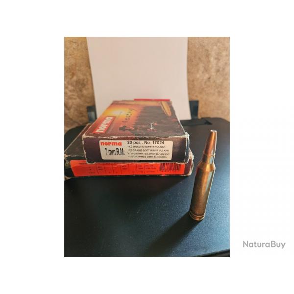 balles calibre 7 RM norma vulkan 170 grs