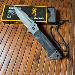 COUTEAU PLIANT À OUVERTURE ASSISTÉE BROWNING NEUF EN BOÎTE
