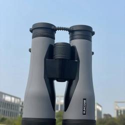 Jumelles 10x50 HD Compactes Haute Puissance pour Chasse Oiseaux Voyages Matchs et Etoiles Gris