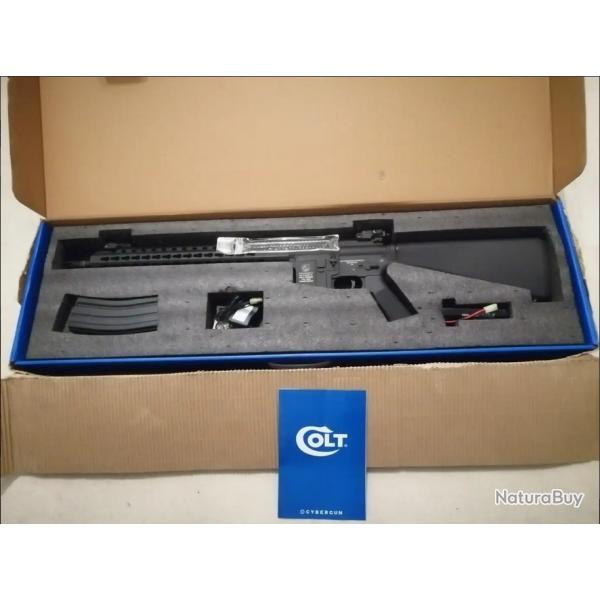 M16 AEG mtal, exterieur TOP, garde main aluminium CNC; licence colt avec rvision complte