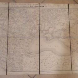 carte pour suivre la marche de la guerre en orient