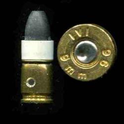 9 mm Parabellum de tir réduit à réarmement assisté - plastique blanc