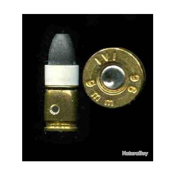 9 mm Parabellum de tir rduit  rarmement assist - plastique blanc