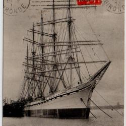 CPA - MARINE - " La France " Cargo mixte Le plus grand Voilier du monde Construit par les Cha N&deg;4046