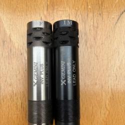 Chokes gemini invector + 3/4 et FULL