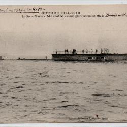 CPA - MARINE MILITAIRE  - GUERRE1914-1918- Le Sous-Marin " Mariotte " coule glorieusement N&deg;4047