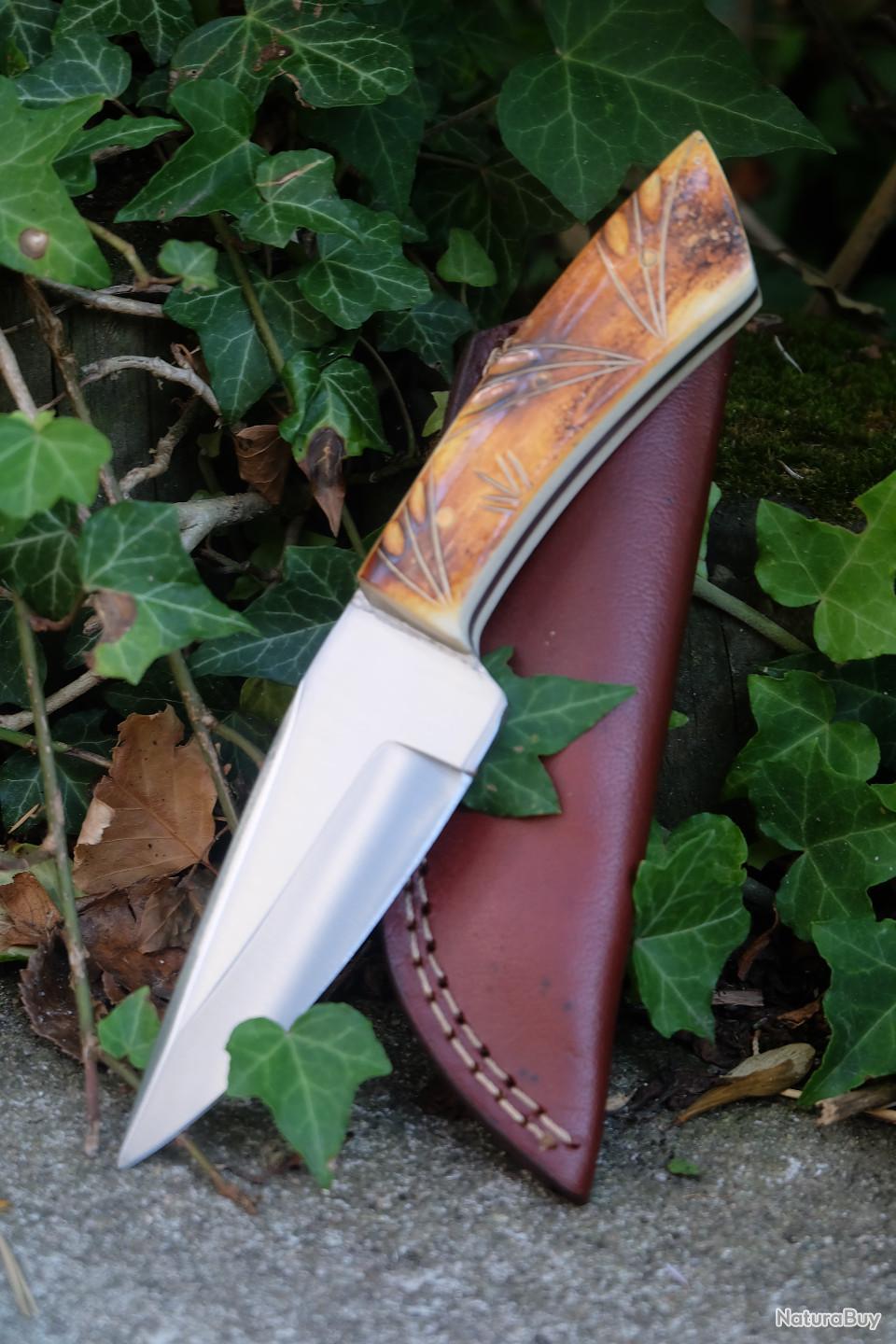 Hache Viking Avec Couteau – Lot 2en1 – Acier Carbone – Fait Main – Allemagne