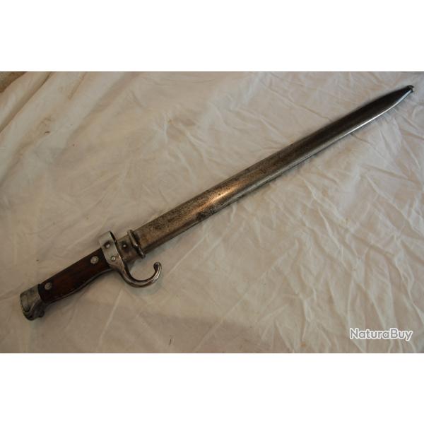 Baonnette mousqueton Berthier 1er type plaquettes bois