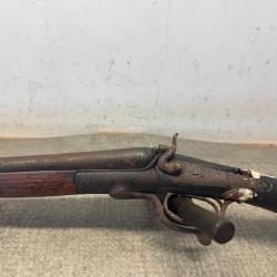 FUSIL JUXTAPOSE A CHIENS EXTERIEURS CALIBRE 16 EN D2 POUR PIECES  - 1 sans prix de réserve