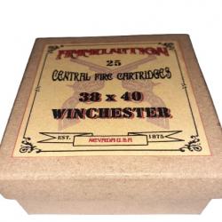 38 x 40 Winchester ou 38-40 Win: Reproduction boite cartouches (vide) AM 13794806