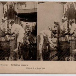 CPA - Marine  Militaire  - Pendant le lavage du pont - Tordez les fauberts - N&deg;4052