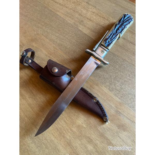 Couteau dague  la d'Estaing Manufrance st Etienne style Begon inox France