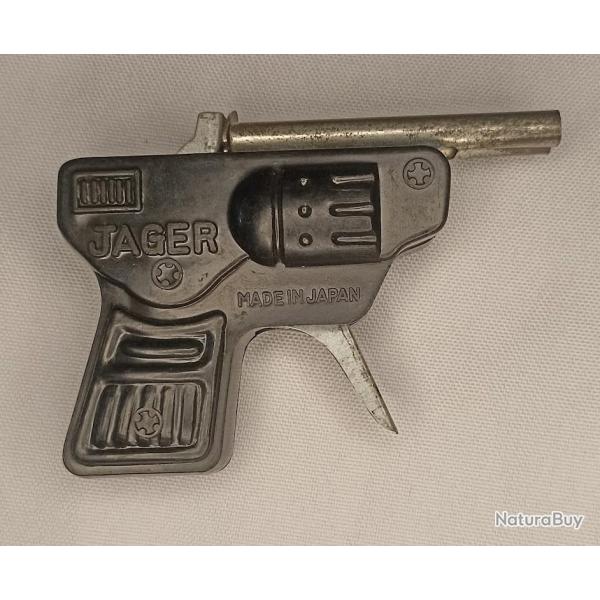 Pistolet jouet  amorce JAGER en plastique vintage made in Japan n7