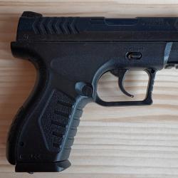 Pistolet CO2 Umarex XBG 4,5 mm BB acier + étui artisanal avec lanière