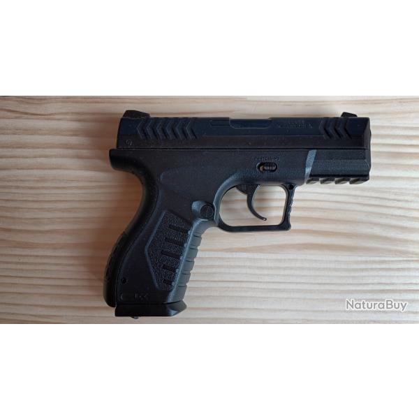 Pistolet CO2 Umarex XBG 4,5 mm BB acier + tui artisanal avec lanire