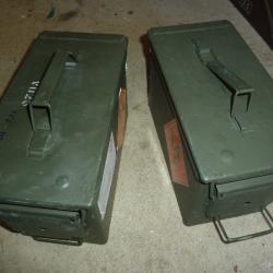 boite metal - caisse à munition - lot de x2