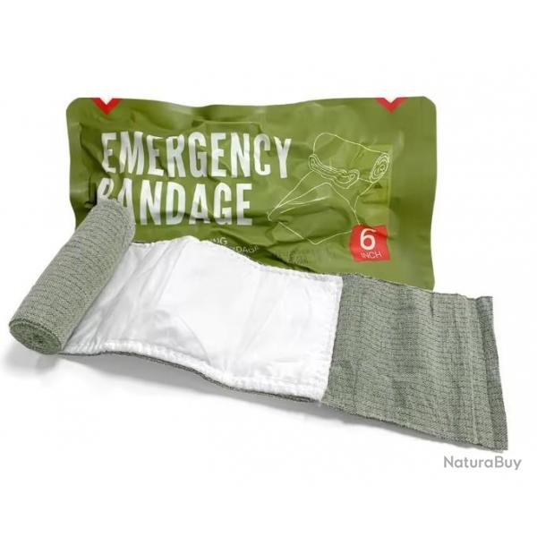 Pansement compressif d'urgence - 15 cm - type Isralien sous vide
