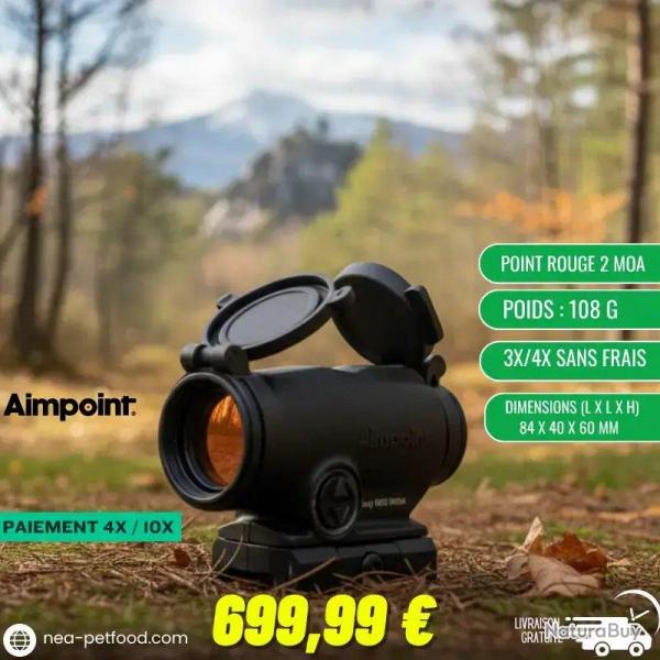 Point rouge Aimpoint DUTY RDS 2 MOA - Militaire & Prcis