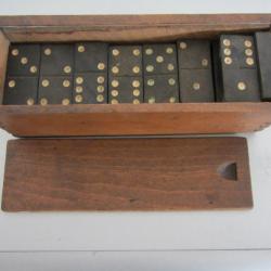 Jeu de dominos en bois fait main 19e siècle