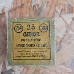 Cartouches 380 Boite pas complet.