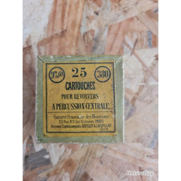 Cartouches 380 Boite pas complet.