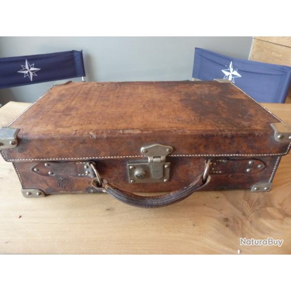 Mallette  cartouches ancienne en cuir
