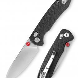 Couteau TRIVISA Dragonfly-B Lame Acier 14C28N Manche G10 Axis Lock KIBS TVJM03BG14
