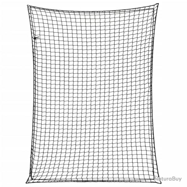 Filet pour remorque avec corde lastique noir 4x3 m PP