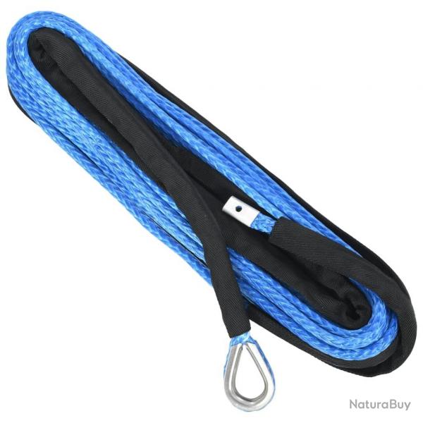Corde de treuil Bleu 9 mm x 26 m