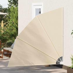 Écran de confidentialité pour balcon Beige 210 x 210 cm tissu