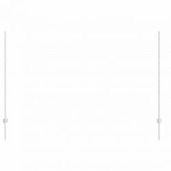 Poteaux de clôture - 10 pièces de U-Channel de 160 cm en acier galvanisé.