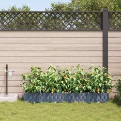Jardinières de jardin 1 pc Gris clair 160 x 40 x 22 cm