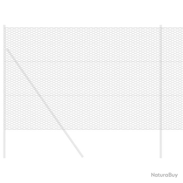 Clture Hexagonale Grise Gris 1.5 x 50 m Acier