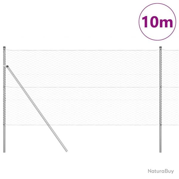 Clture hexagonale 1,2x10 m acier galvanis